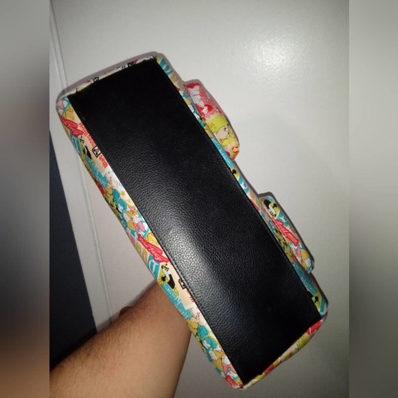 Authentic Disney Park Cartoon Handbag Collage Purse vintage Mickey & Friends bag - Picture 10 of 13